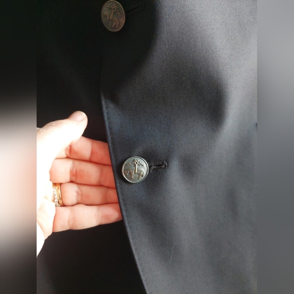 Brooks Brothers 1818 Regent Classic Blazer Jacket Wool Navy Blue 42R Preppy - Picture 9 of 11